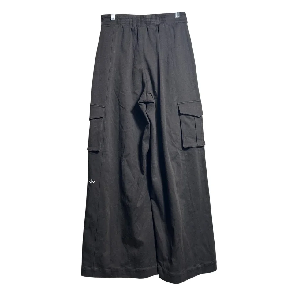Alo Yoga Show Off Cargo Pants Espresso Brown Wide Leg High Waist Small W51383R